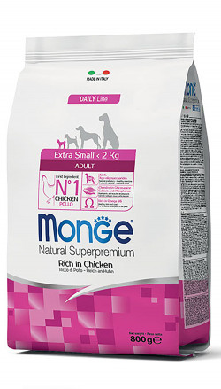 Monge Dog Daily vonal Extra kicsi felnőtt 800 gr